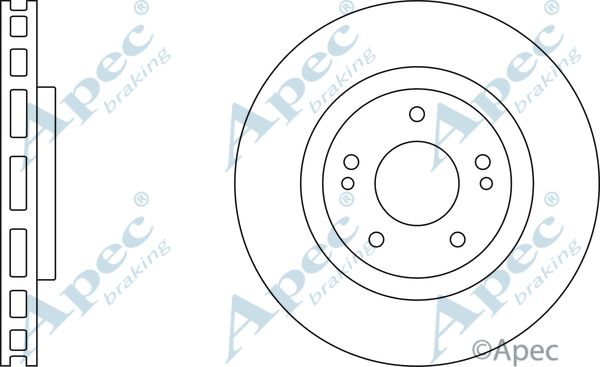 APEC BRAKING Jarrulevy DSK335